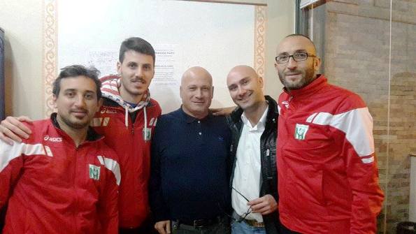 Pino, Burgio, Carpo,Cacciola e Carpillo prima della gara